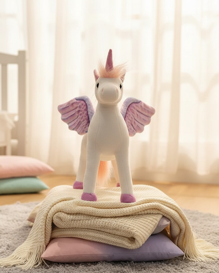 angel unicorn plush - lifestyle