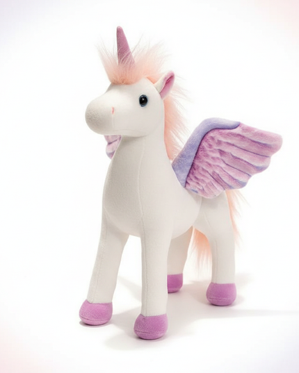 angel unicorn plush - white-bg