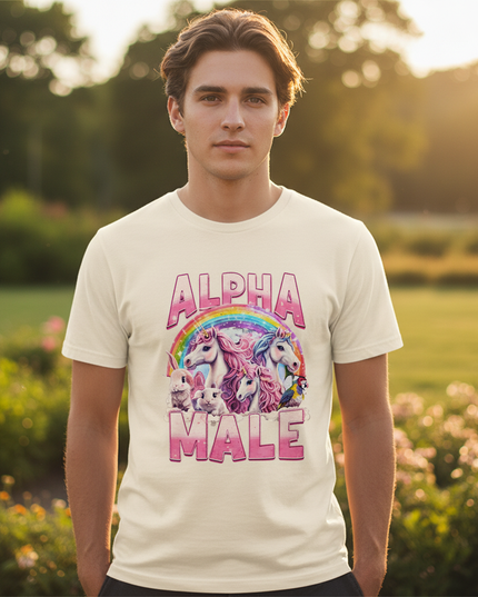 angry unicorn shirt - in-use
