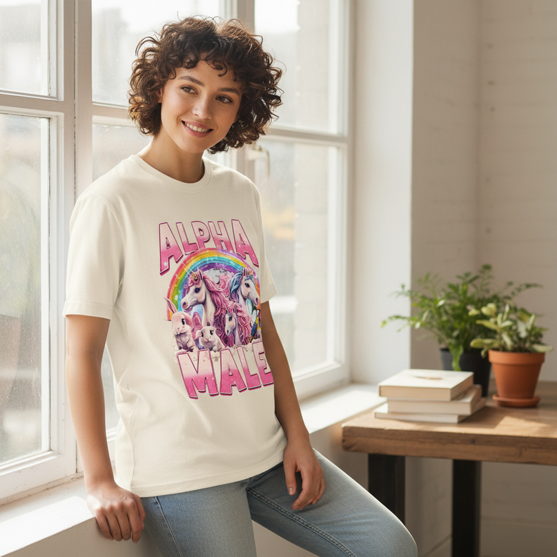 angry unicorn shirt - lifestyle