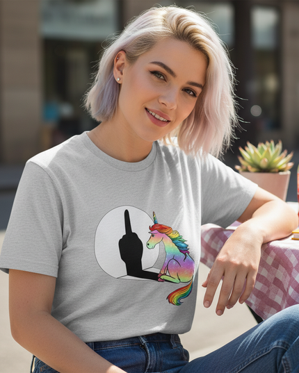 aqua unicorn shirt - lifestyle