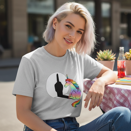 aqua unicorn shirt - lifestyle