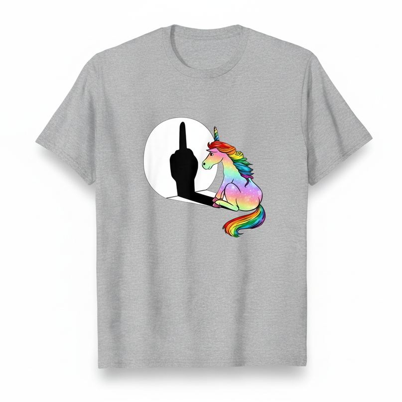 aqua unicorn shirt - white-bg