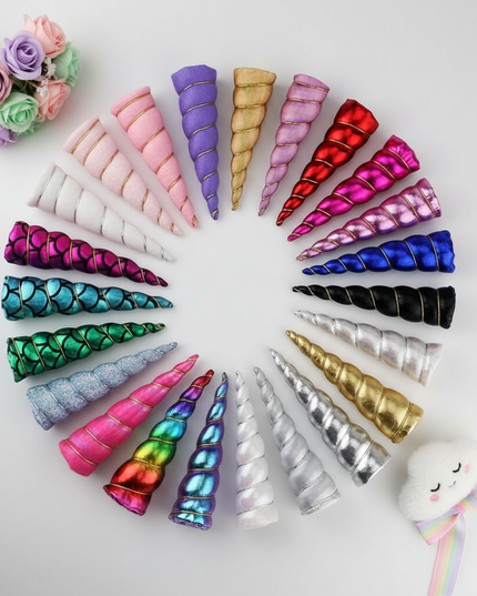 assorted unicorn horn pack - flat-lay