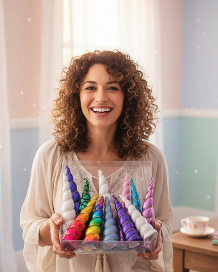 assorted unicorn horn pack - in-use