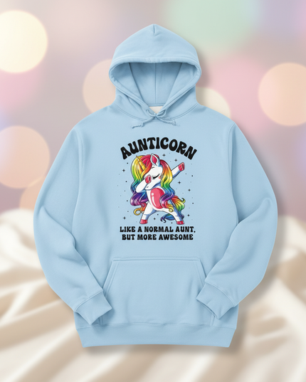 aunt unicorn dabbing hoodie - lifestyle