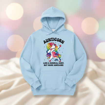 aunt unicorn dabbing hoodie - lifestyle