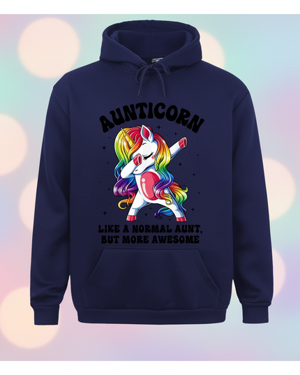 aunticorn pullover hoodie - lifestyle