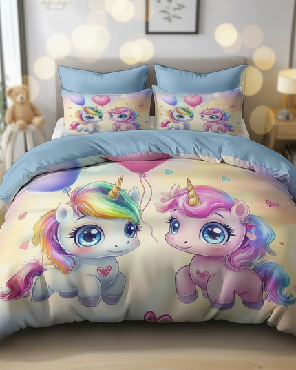 baby twin unicorn bedding - lifestyle