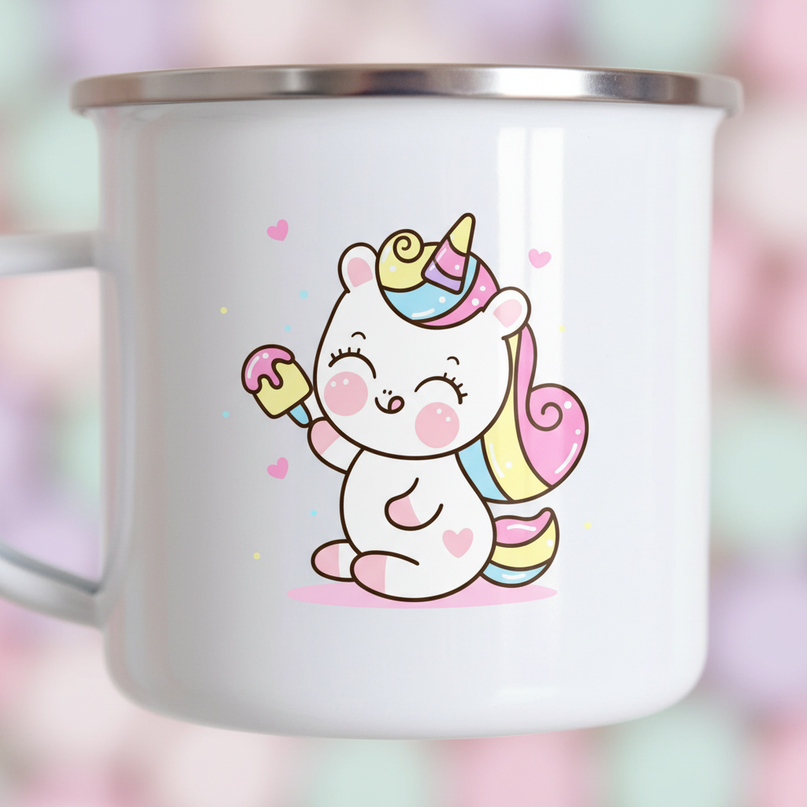 baby unicorn mug - detail