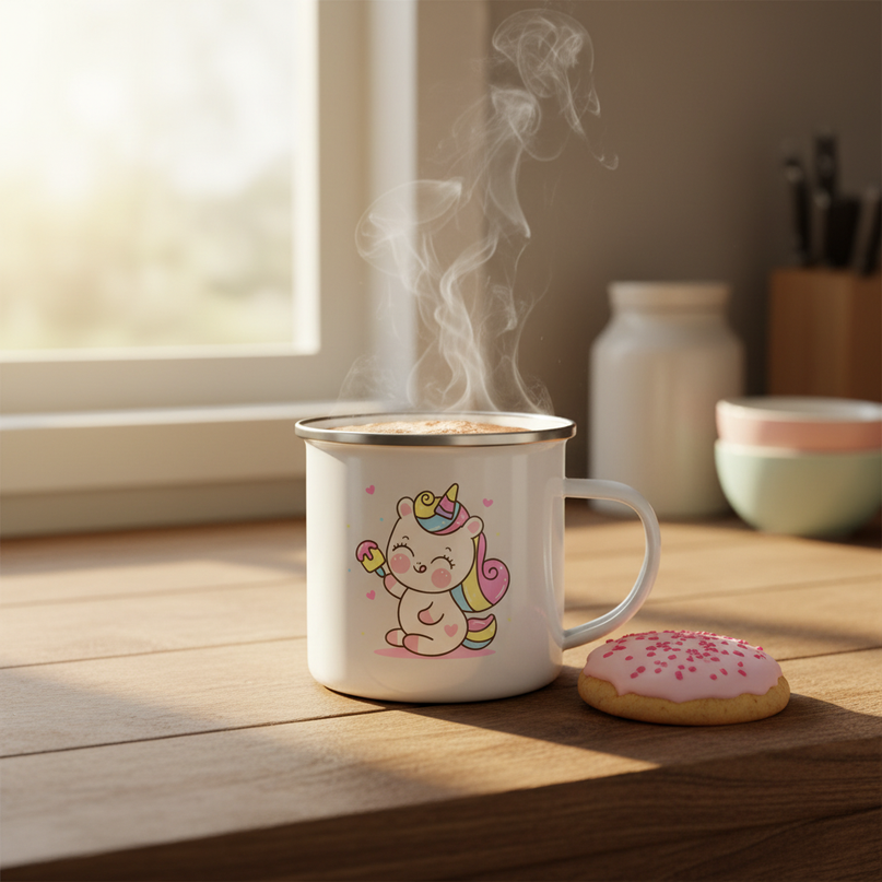 baby unicorn mug - lifestyle