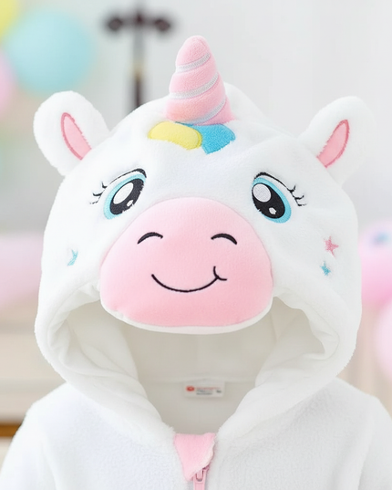 baby unicorn onesie - detail