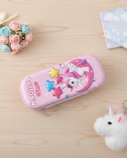 baby unicorn pencil case - flat-lay