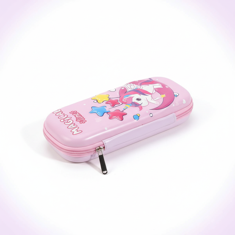 baby unicorn pencil case - white-bg