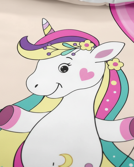 balloon unicorn bedding - detail