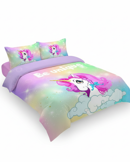 be unique unicorn bedding - white-bg