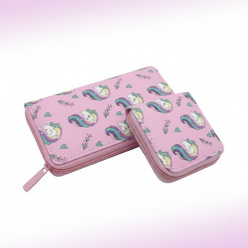 beautiful unicorn wallet - white-bg