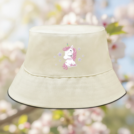 beige unicorn hat - lifestyle