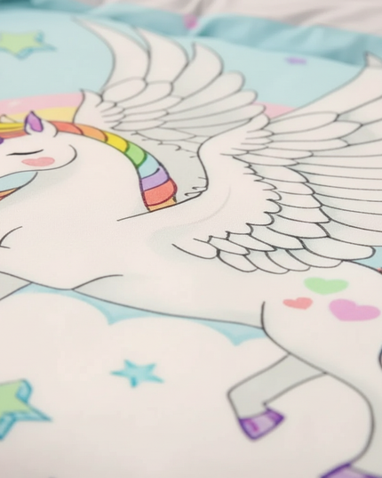believe in magic pegasus bedding - detail