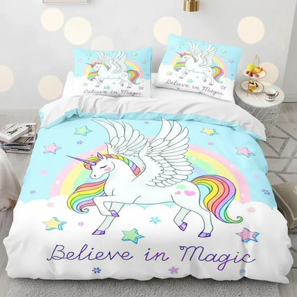 believe in magic pegasus bedding - lifestyle