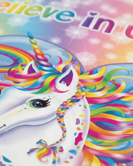 believe in unicorns bedding - detail
