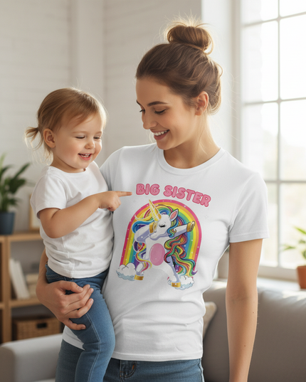 big sister unicorn shirt - lifestyle