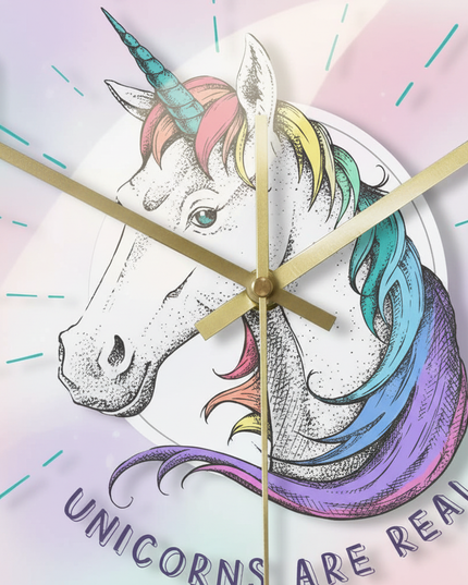 big unicorn clock - detail