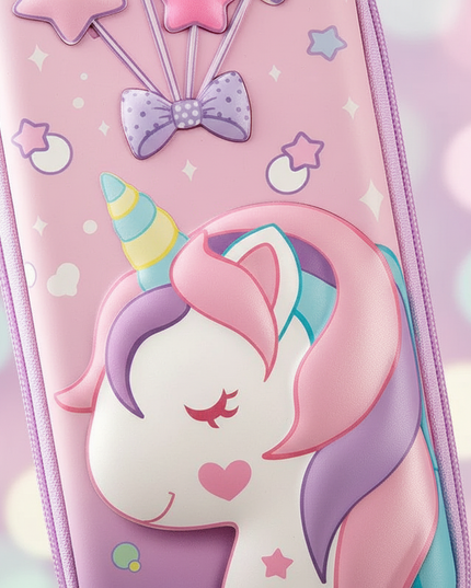 big unicorn pencil case - detail