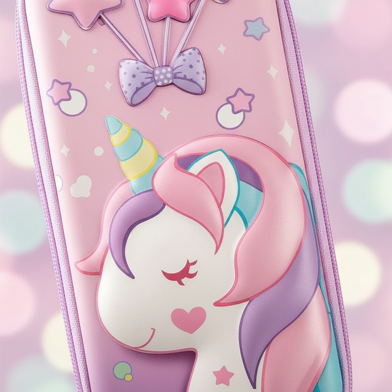 big unicorn pencil case - detail
