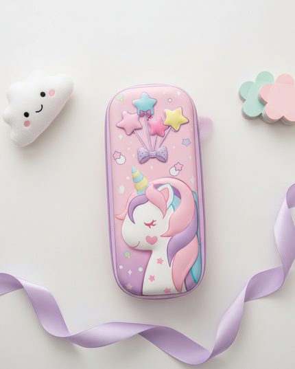 big unicorn pencil case - flat-lay