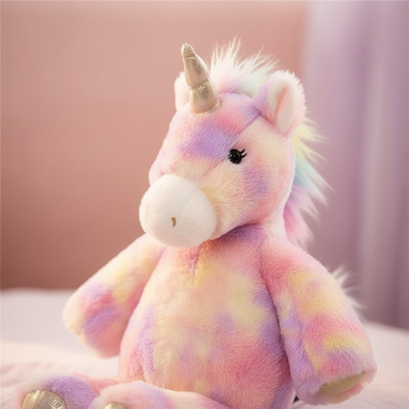 big unicorn plush stuffed animal - detail