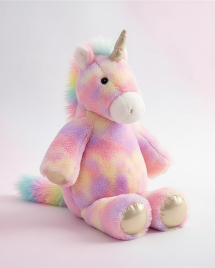 big unicorn plush stuffed animal - white-bg