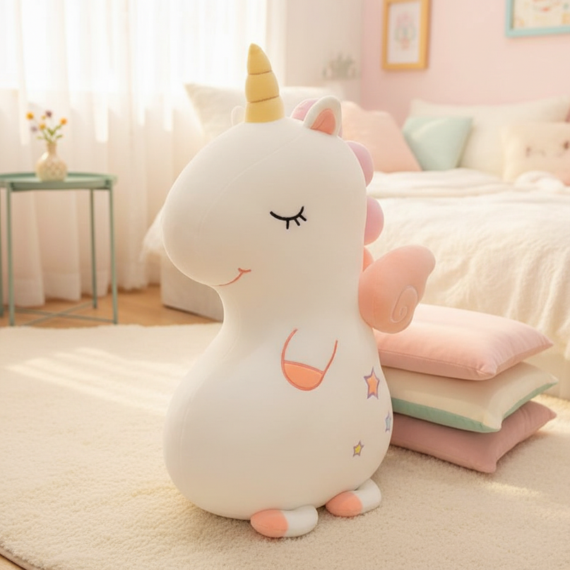 big unicorn plush toy - lifestyle