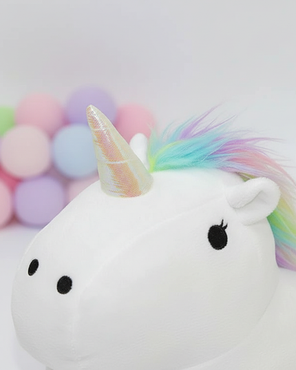 big unicorn slippers - detail