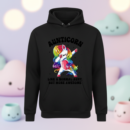 black aunt unicorn hoodie - lifestyle