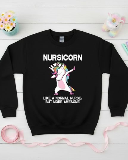 black nursicorn sweater - flat-lay
