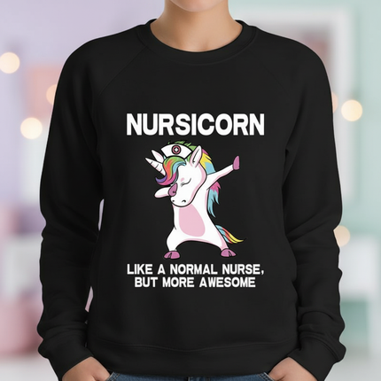 black nursicorn sweater - lifestyle