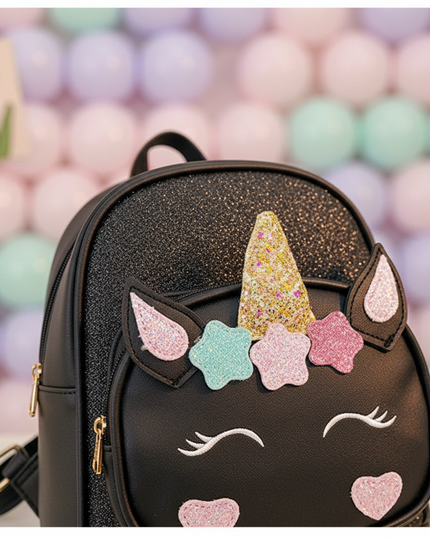 black unicorn backpack - detail