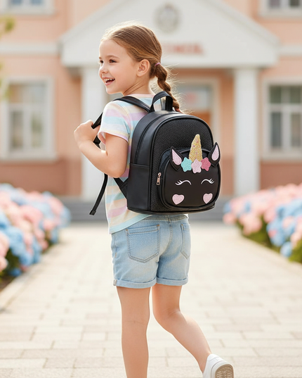 black unicorn backpack - in-use