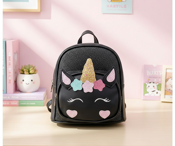 glitter unicorn mini backpack Black Unicorn Backpack