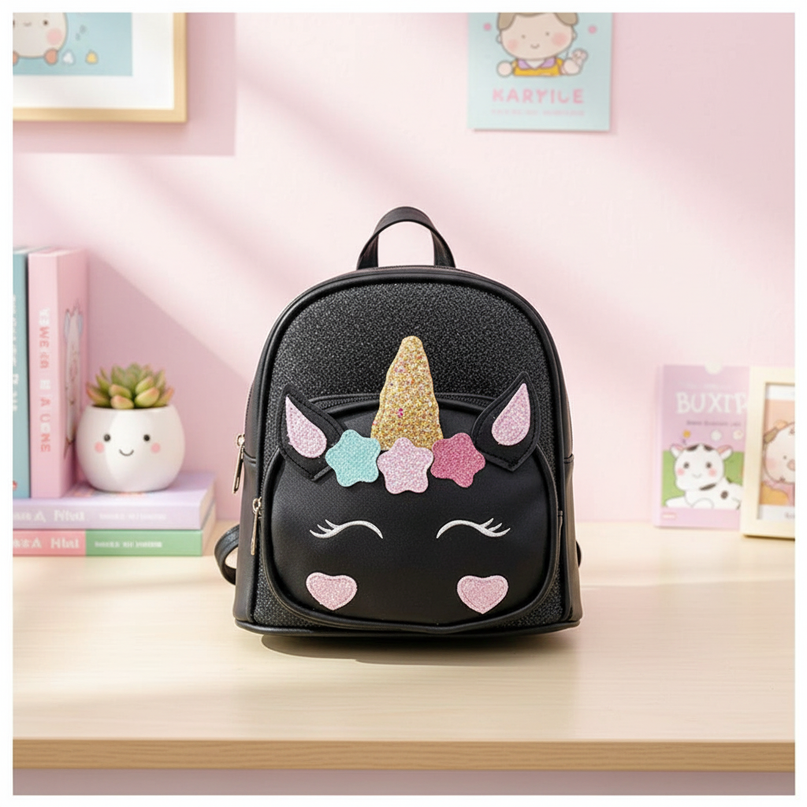 black unicorn backpack - lifestyle