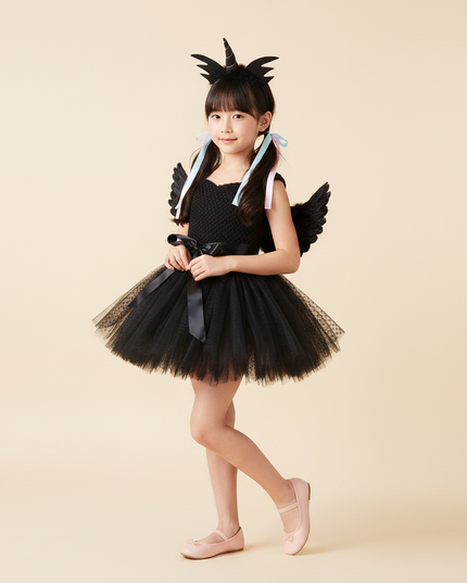 black unicorn halloween dress - front