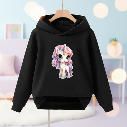 black unicorn hoodie - lifestyle
