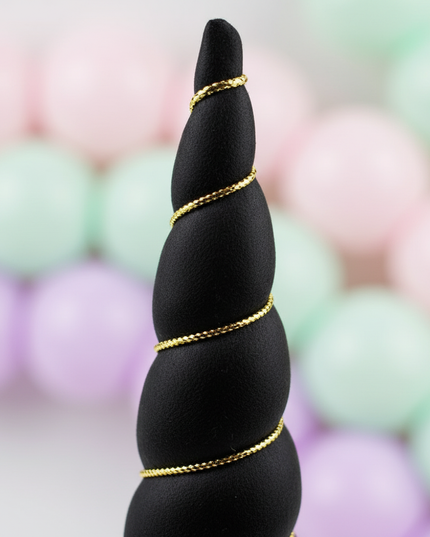 black unicorn horn - detail
