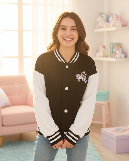 black unicorn jacket - in-use