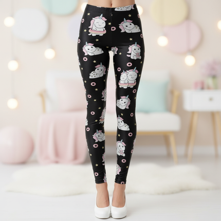 black unicorn leggings - lifestyle