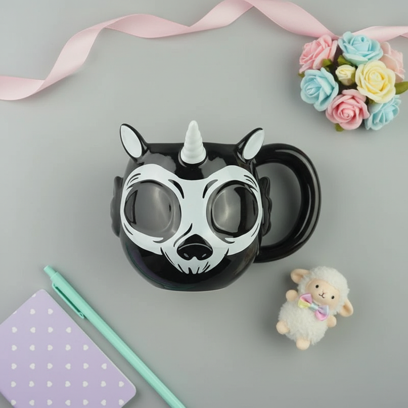 black-unicorn-mug - flat-lay