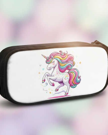 black unicorn pencil case - detail
