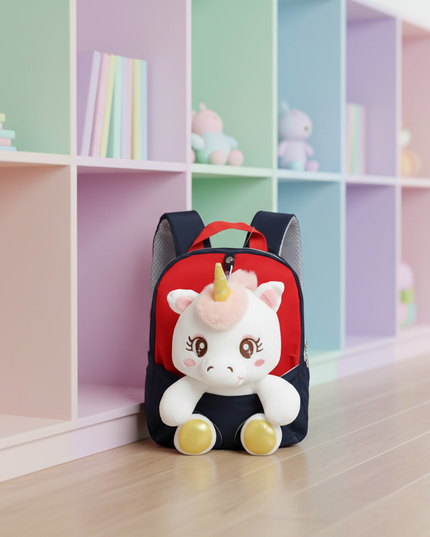 black unicorn school backpack - lifestyle