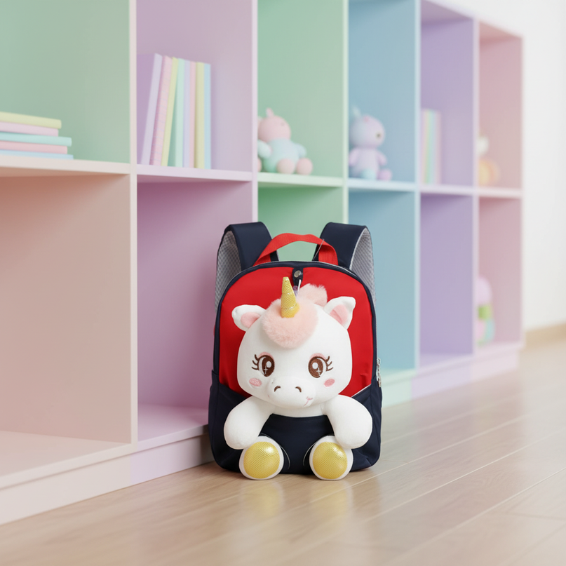 black unicorn school backpack - lifestyle